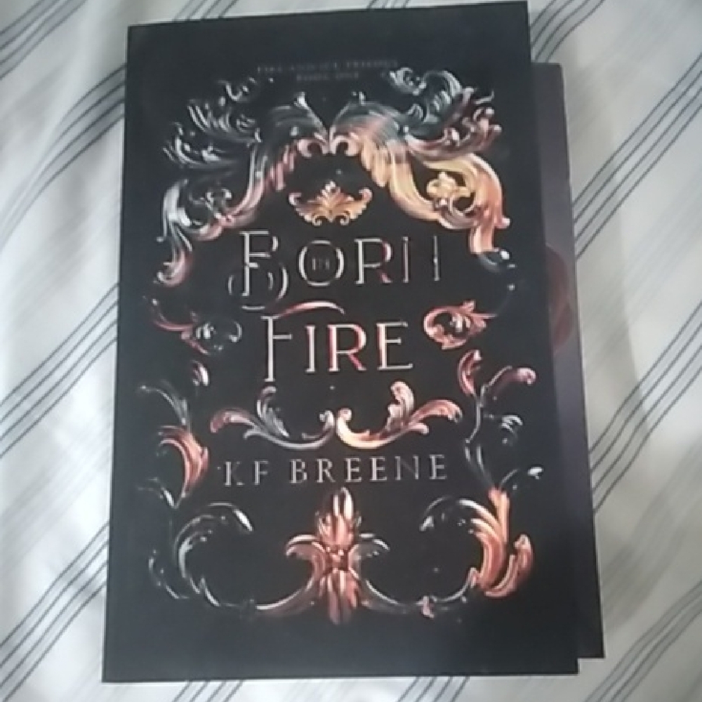'Born of Fire' Decorative Hardcover in Black and Copper